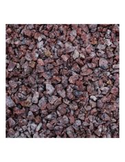 Raudona marga ( taškuota ) granito skalda 10-20mm (maišas 20kg)